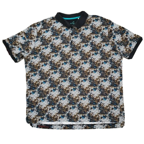 Robert Graham Other - Robert Graham Classic Fit Short Sleeve Polo Shirt Design Very Soft Men's XL